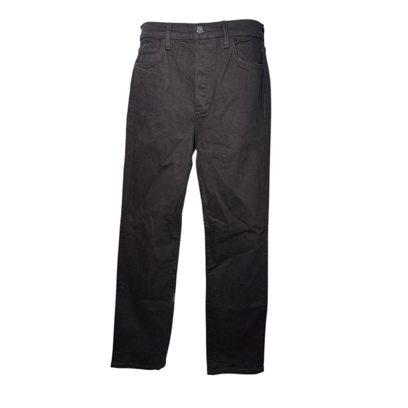 Favorite Daughter Black Straight-Leg Jeans Timeless Style Button Front - Picture 1 of 6